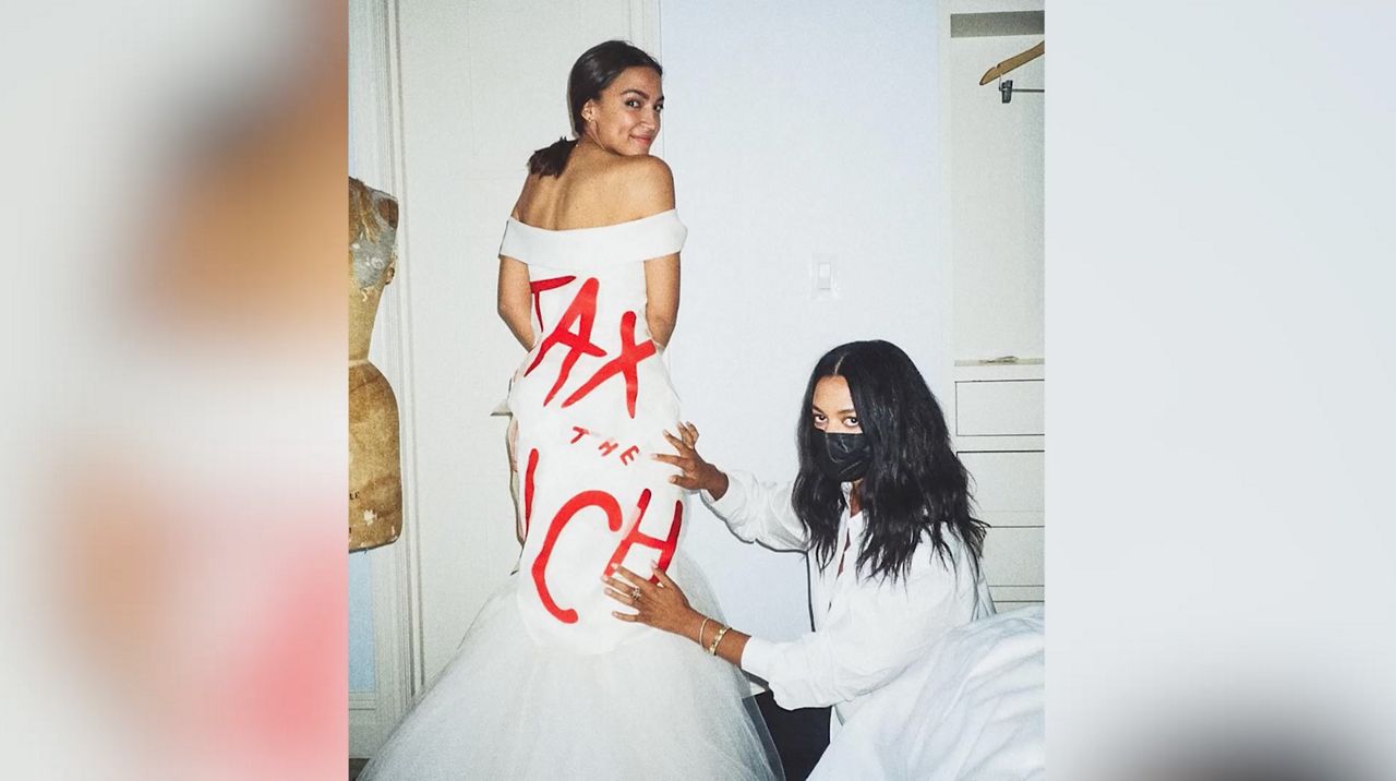 Ethics panel says Rep. AOC's Met Gala appearance violated House gift rules