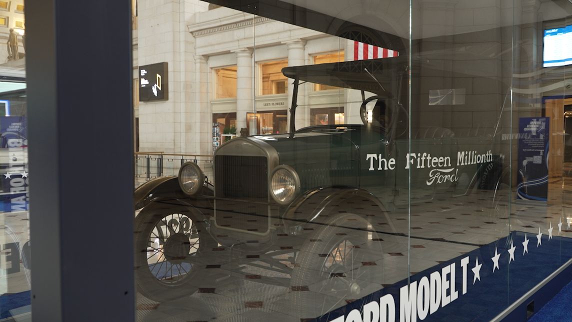 Rare car display in Washington D.C.'s Union Station