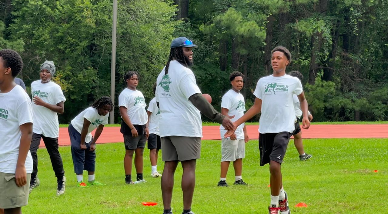 Inspiring the next generation: NFL player hosts free youth football camp in Durham