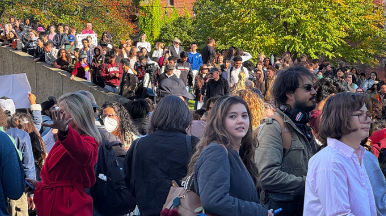 Cornell students hold 'justice for survivors' protest