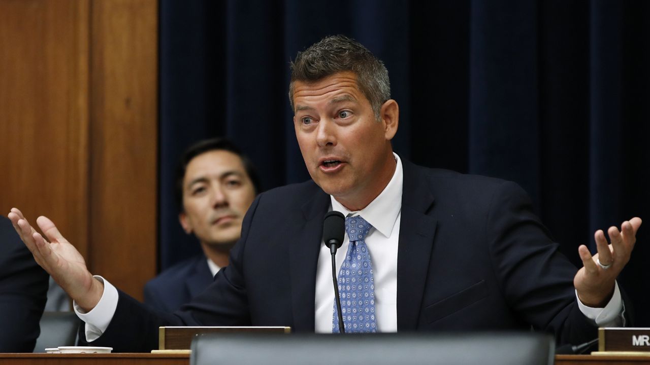 Rep. Sean Duffy, R-Wis., speaks during a hearing July 18, 2018, on Capitol Hill in Washington. President-elect Donald Trump has nominated Duffy to be Transportation Secretary. (AP Photo/Jacquelyn Martin, File)