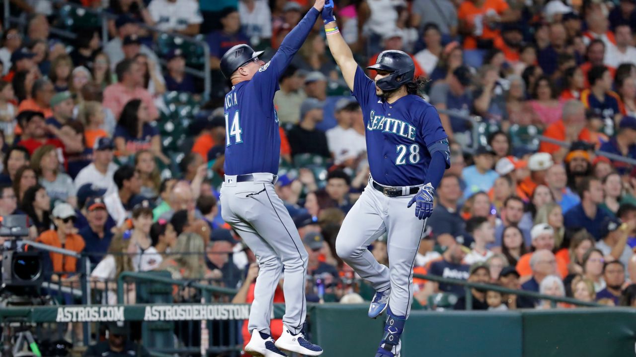 Fan shows his support for both Astros, Mariners in ALDS