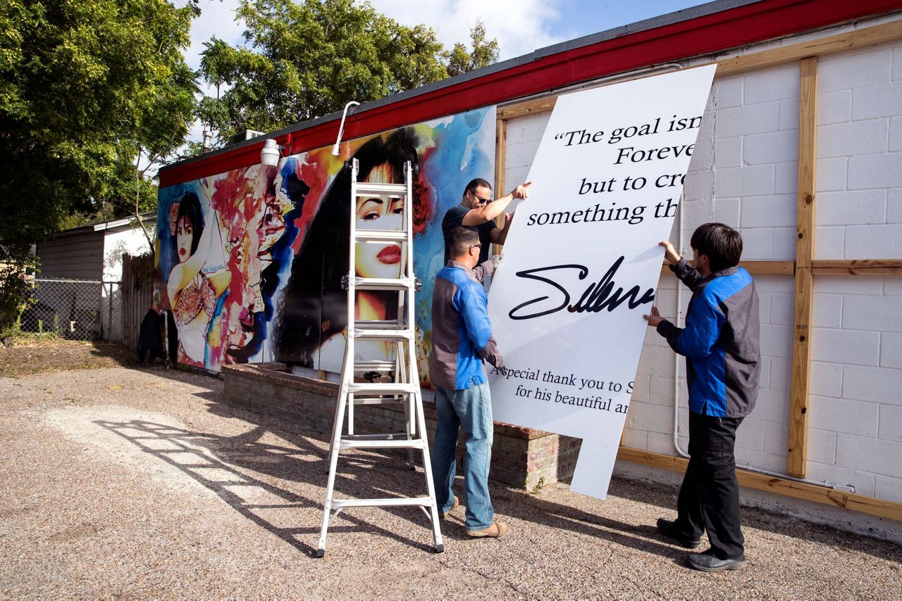 New Selena mural graces slain singer's Texas neighborhood