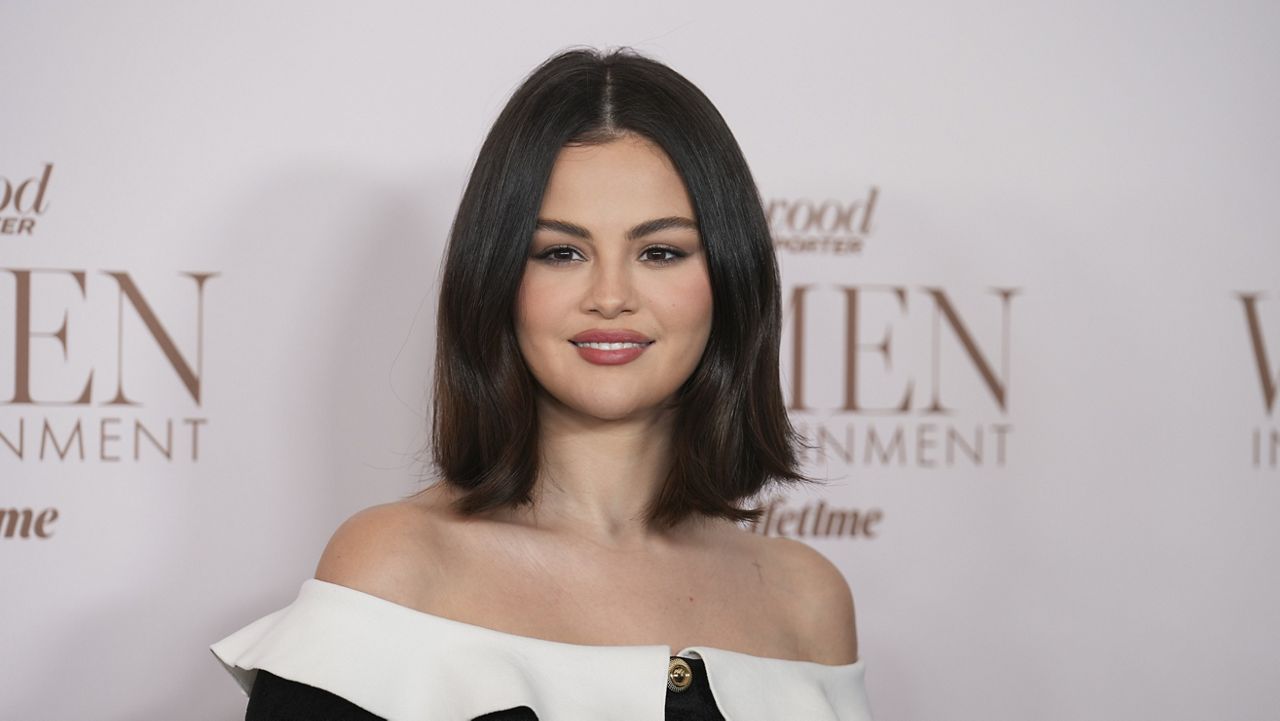 Selena Gomez arrives at The Hollywood Reporter's Women in Entertainment Gala on Wednesday, Dec. 4, 2024, at the Beverly Hills Hotel in Beverly Hills, Calif. (AP Photo/Chris Pizzello)