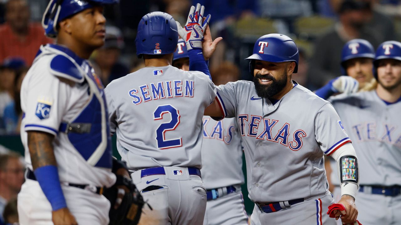 Semien, Garcia hit 3-run shots as Rangers rout Royals 12-2