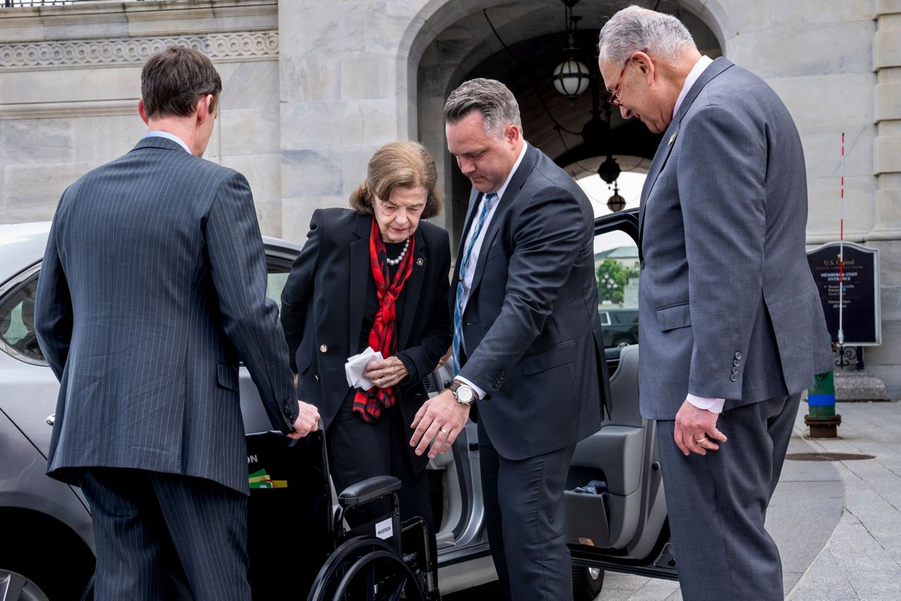 California's Feinstein returns to Senate after monthslong absence