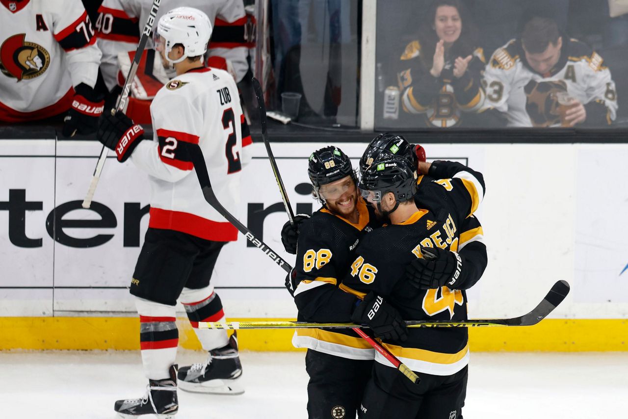 Bruins Win 4th Straight; Pastrnak Nets 2 To Pass 40 Goals