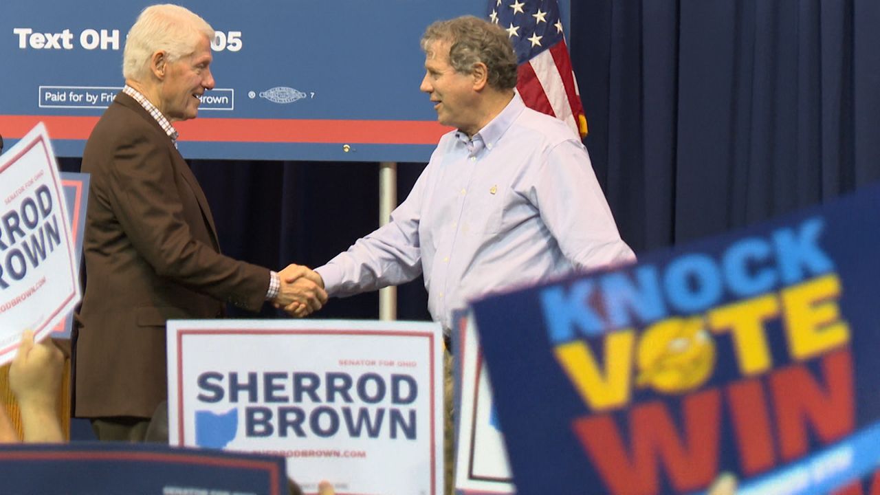 Sen. Sherrod Brown spent the last day of his reelection bid campaigning with former President Bill Clinton in Cleveland. The decision to bring in Clinton’s Democratic star power was part of an effort to boost turnout among the Democratic voter base—and also a last-minute change of course for Brown, who has largely distanced himself from the national Democratic Party this election cycle. (Spectrum News)