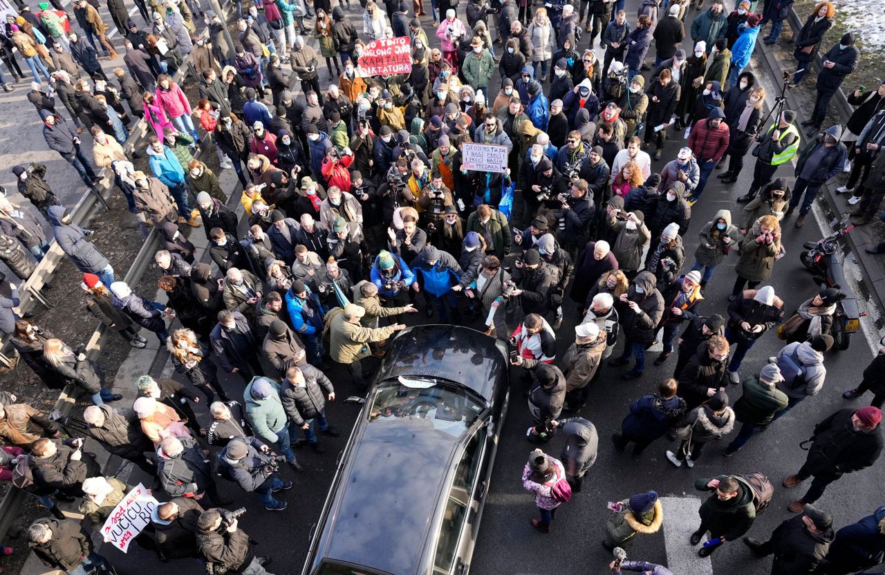 Serbian environmental protesters reject lithium mining plans