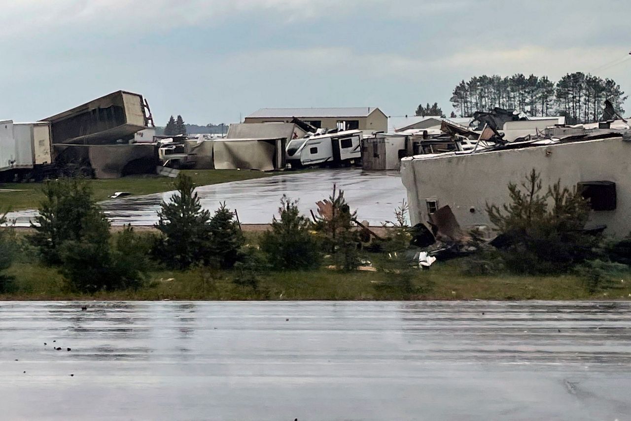 Tornado strikes northern Michigan; damage yet unknown