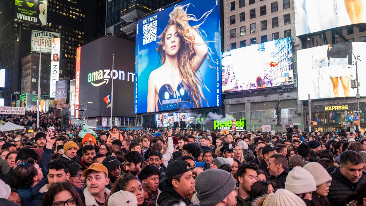 Shakira en Times Square.