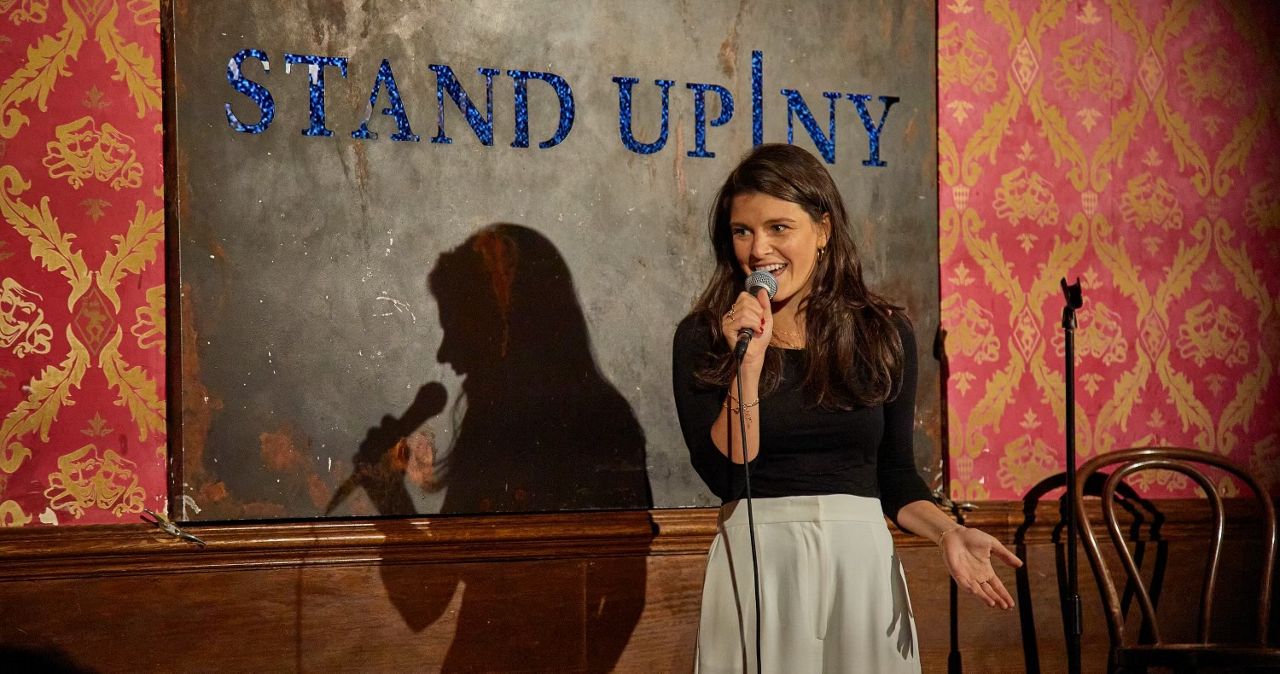 Shannon Fiedler performs stand up at the New York Comedy Festival in New York City. She will perform at Helium Comedy Club in St. Louis on Thursday. (Photo courtesy of The Agency Group PR)