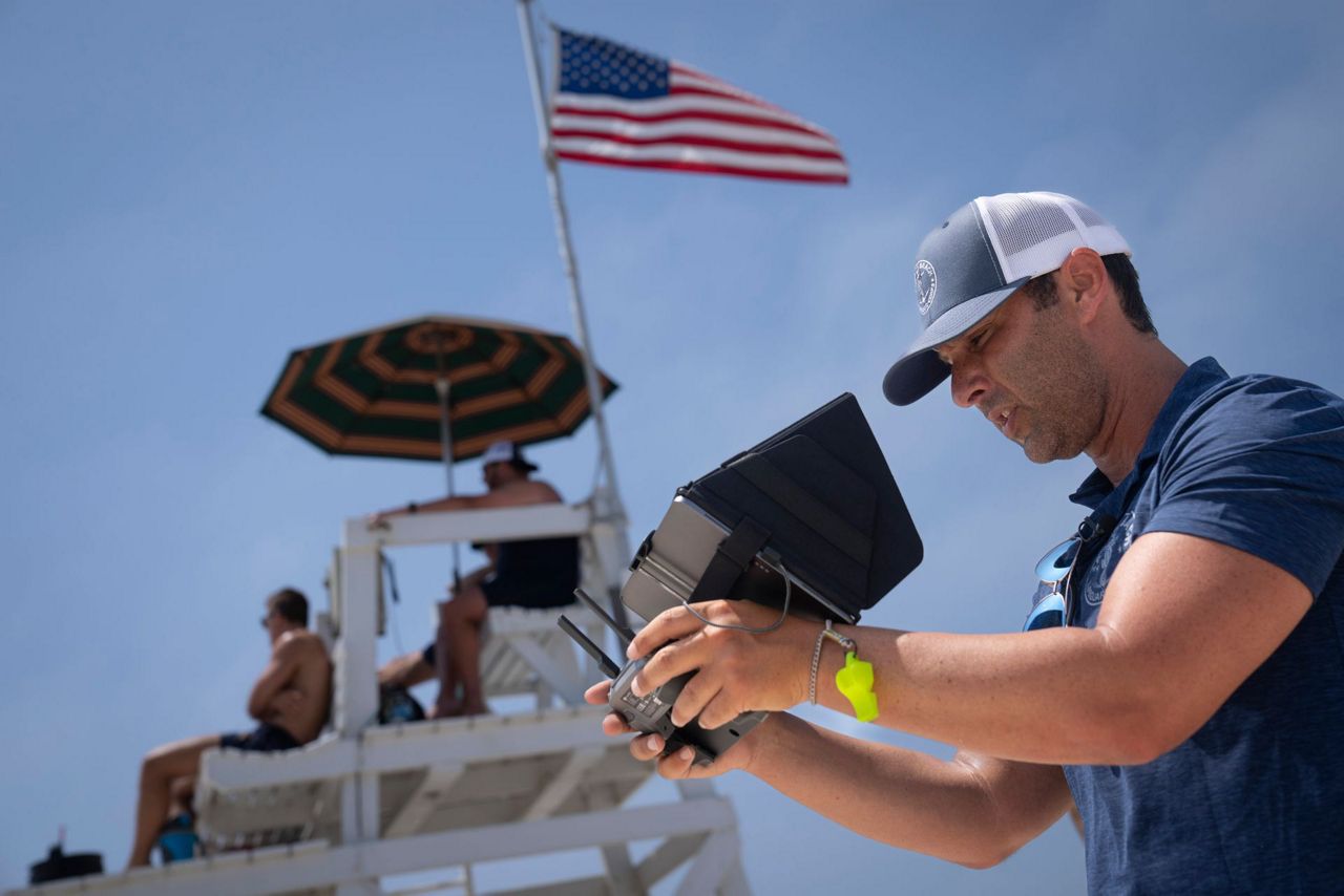 Drones Sweep For Sharks Along New York's Coast During Rise In ...