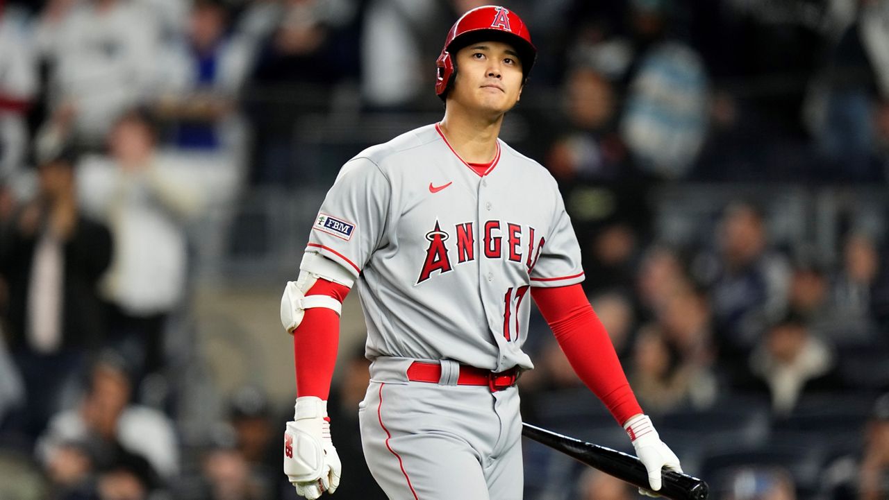 Baseball:Shohei Ohtani matches season-high 10 strikeouts in 2nd win of year