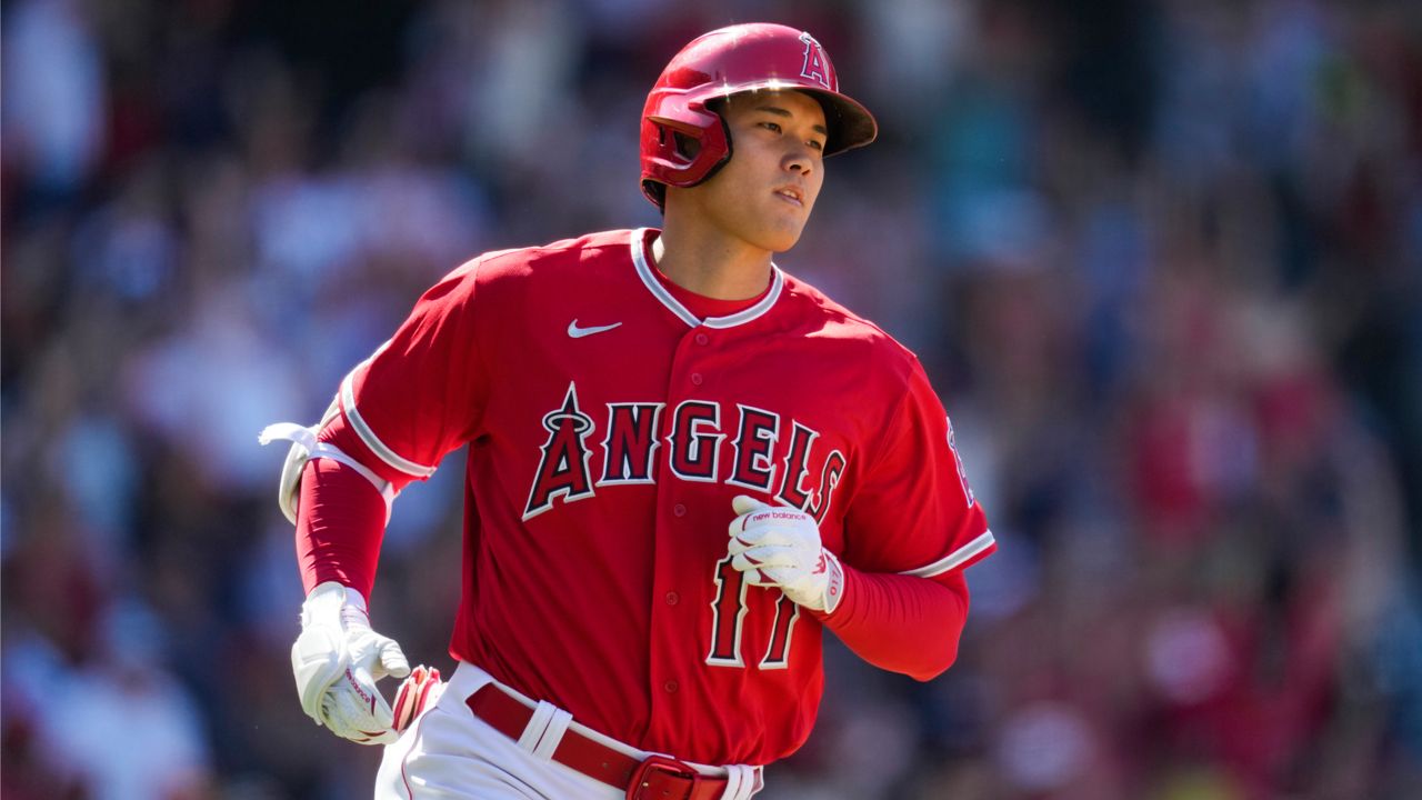 Shohei Ohtani of the Los Angeles Angels during the Major League