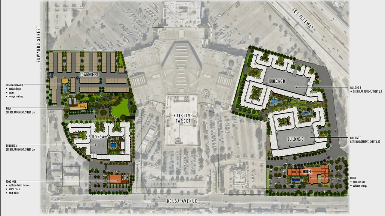 Westminster Mall S Redevelopment Plans Include 1 100 Homes   Shopoff Westminster Mall Courtesy Shopoff