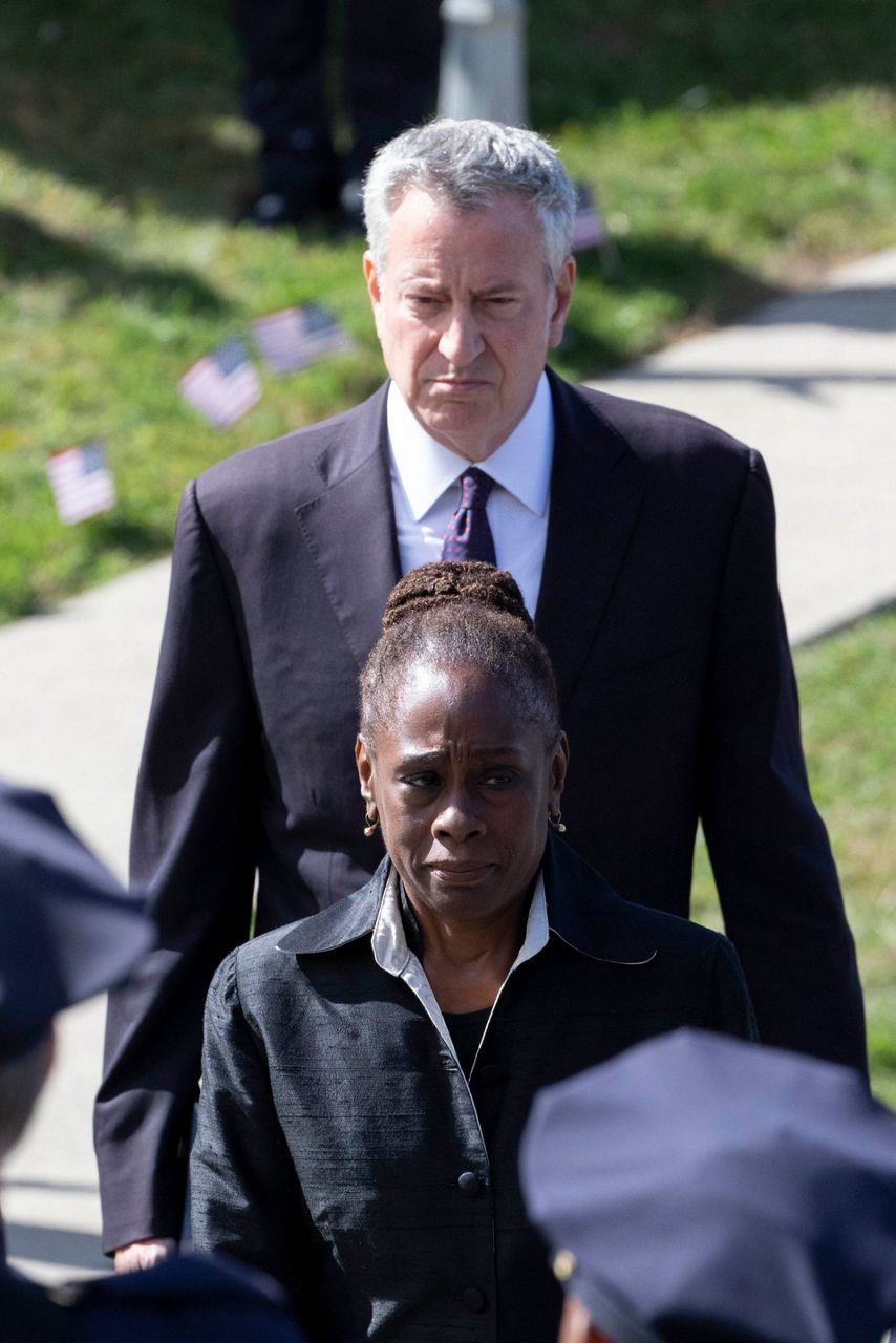 NYPD officer killed by friendly fire is hailed as a hero