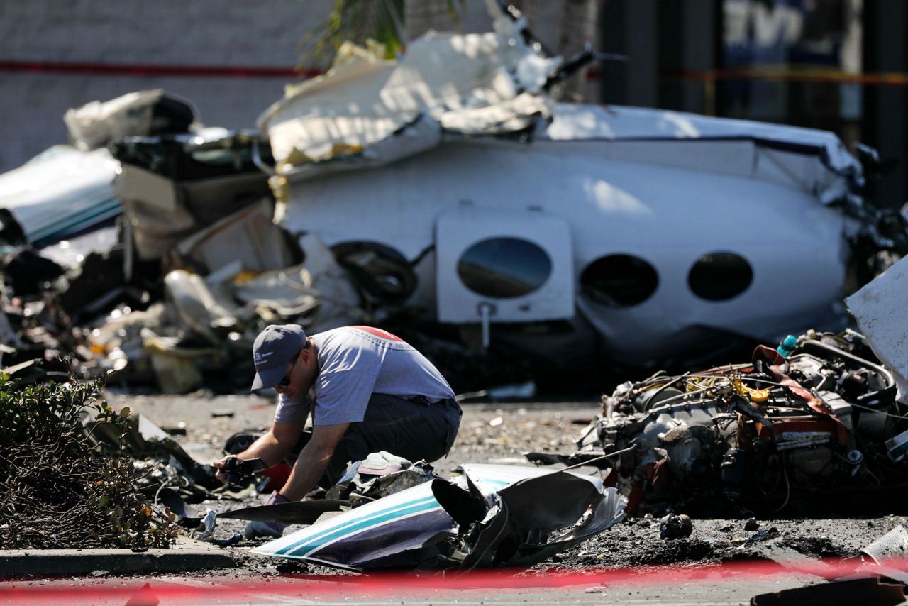 5 killed when small plane crashes in California parking lot