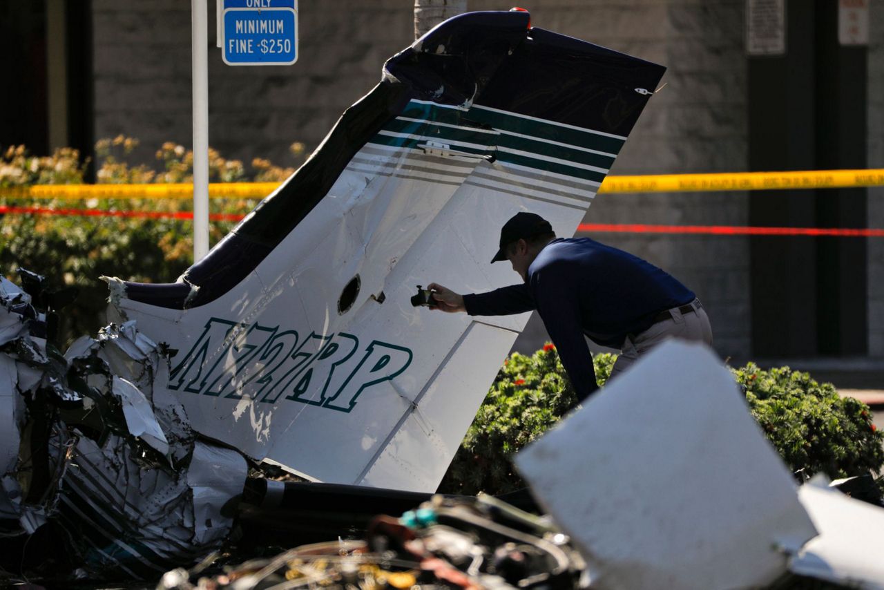 5 killed when small plane crashes in California parking lot