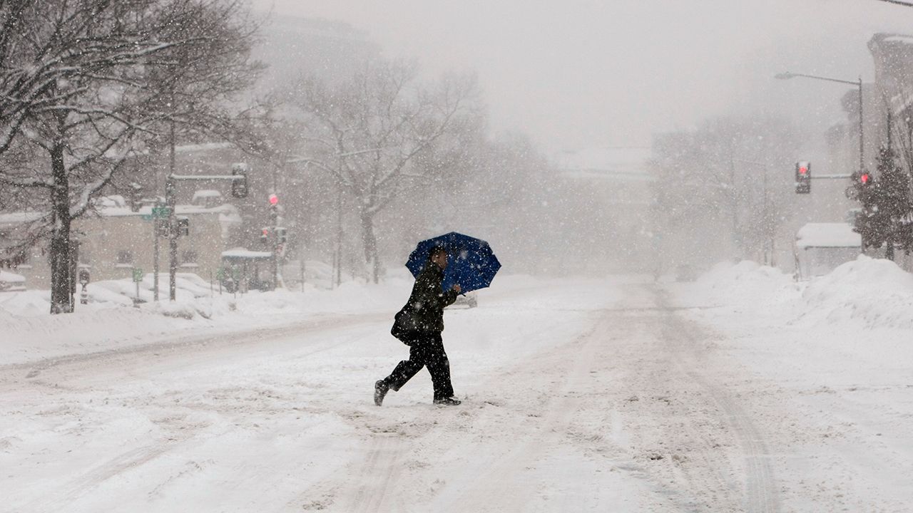 snow and wind