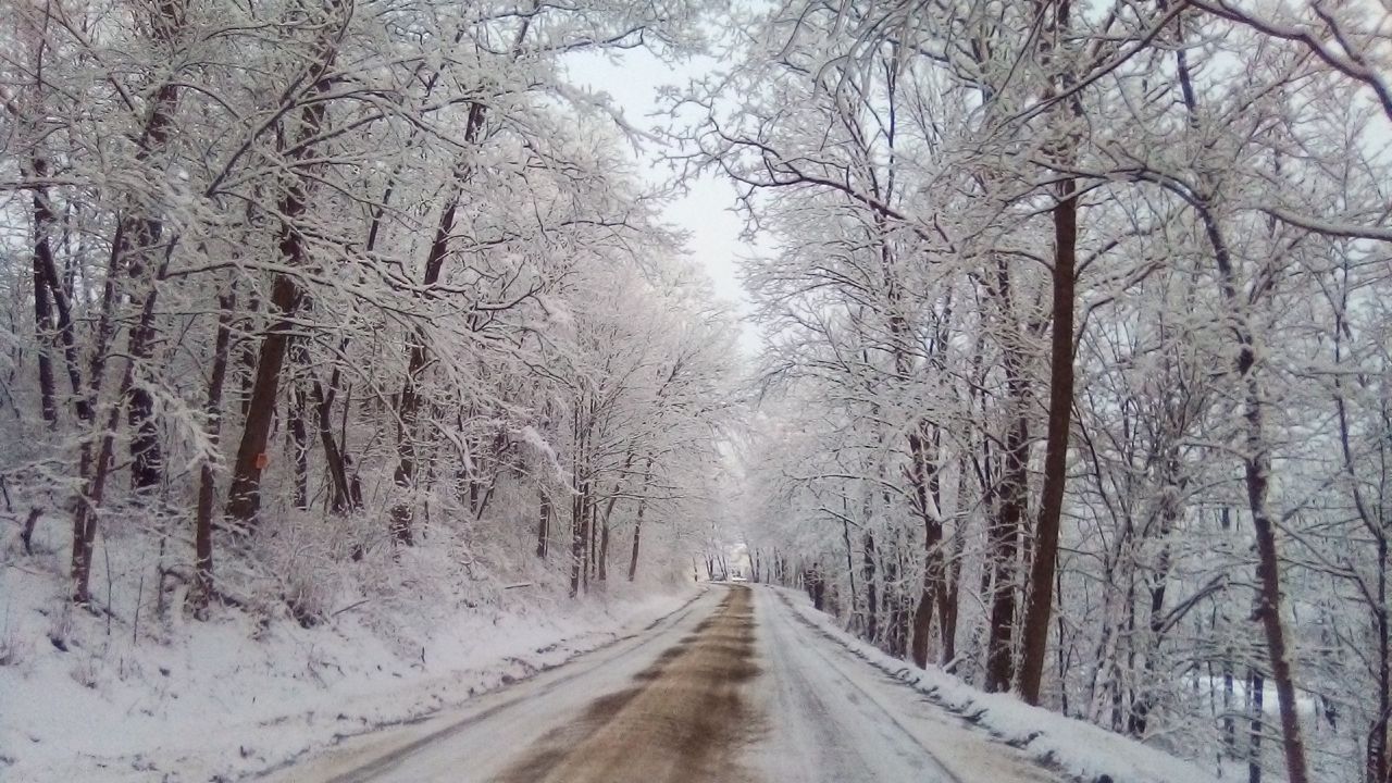 Snowy road