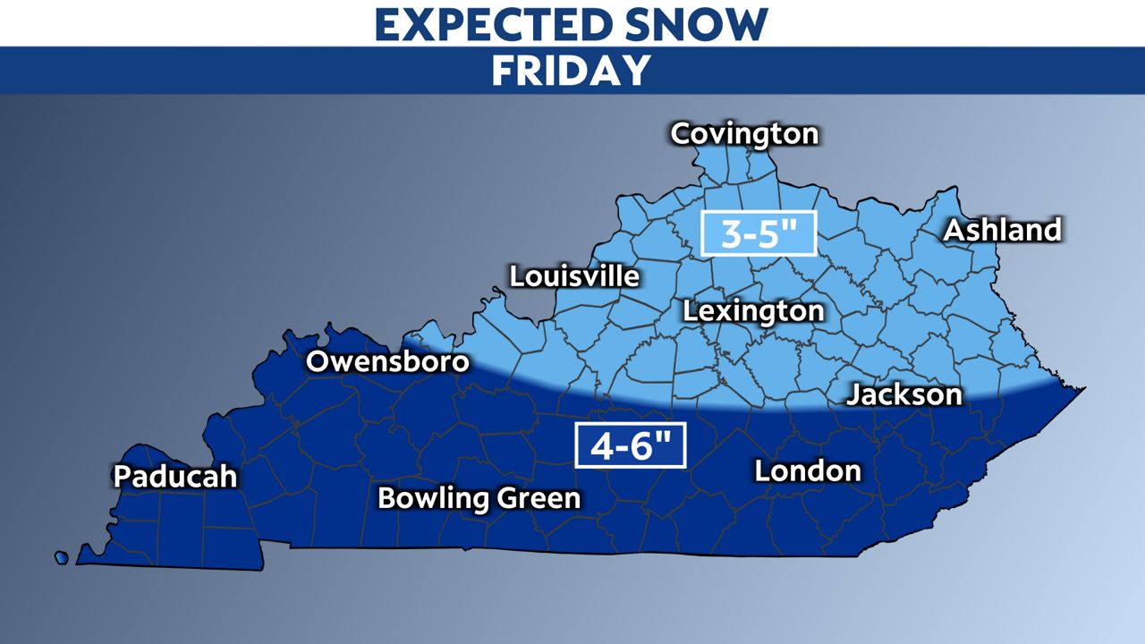 Our next winter storm to impact the area Friday