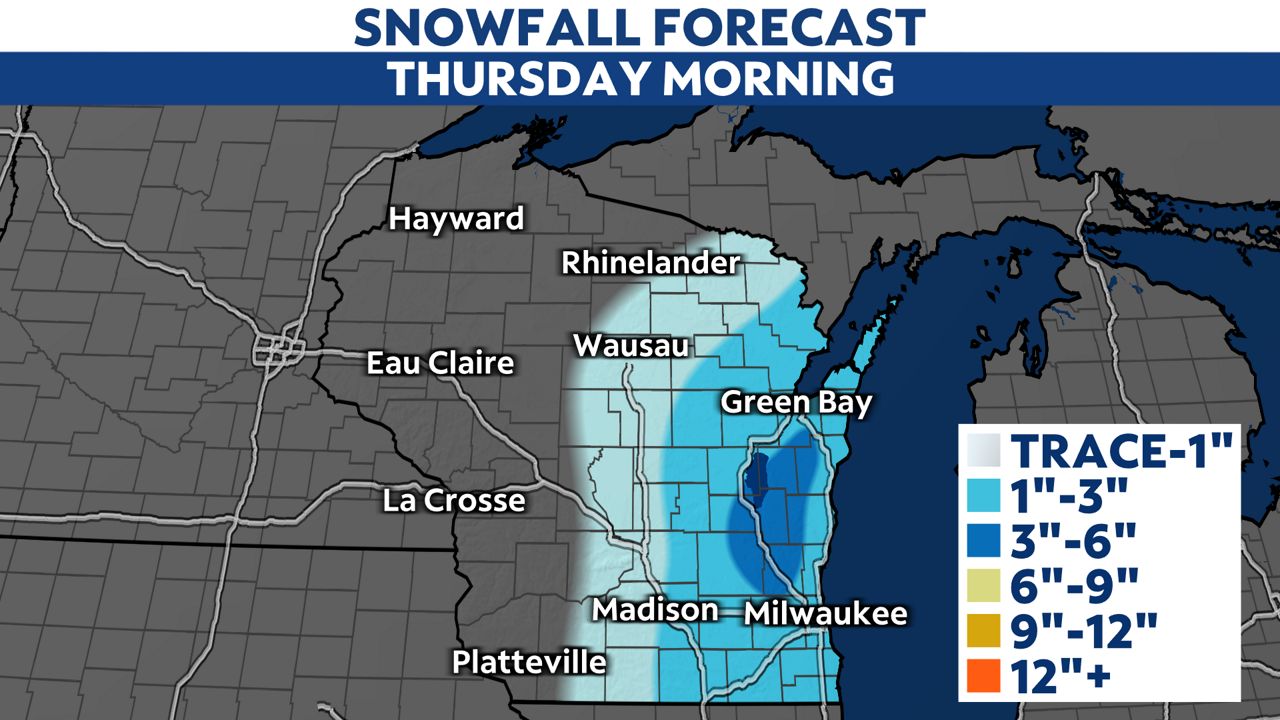 First impactful snowfall of the season for parts the state