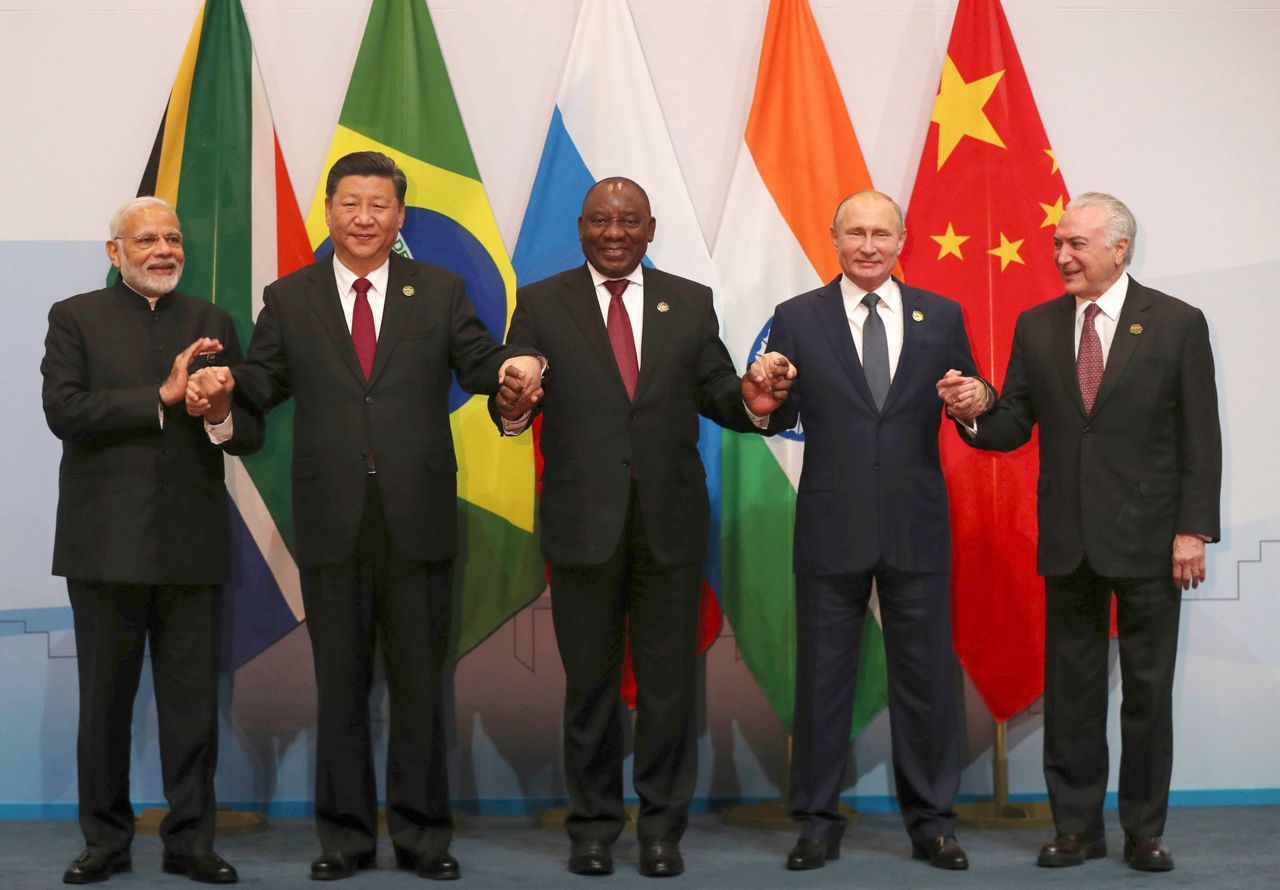 BRICS leaders join hands at summit in South Africa