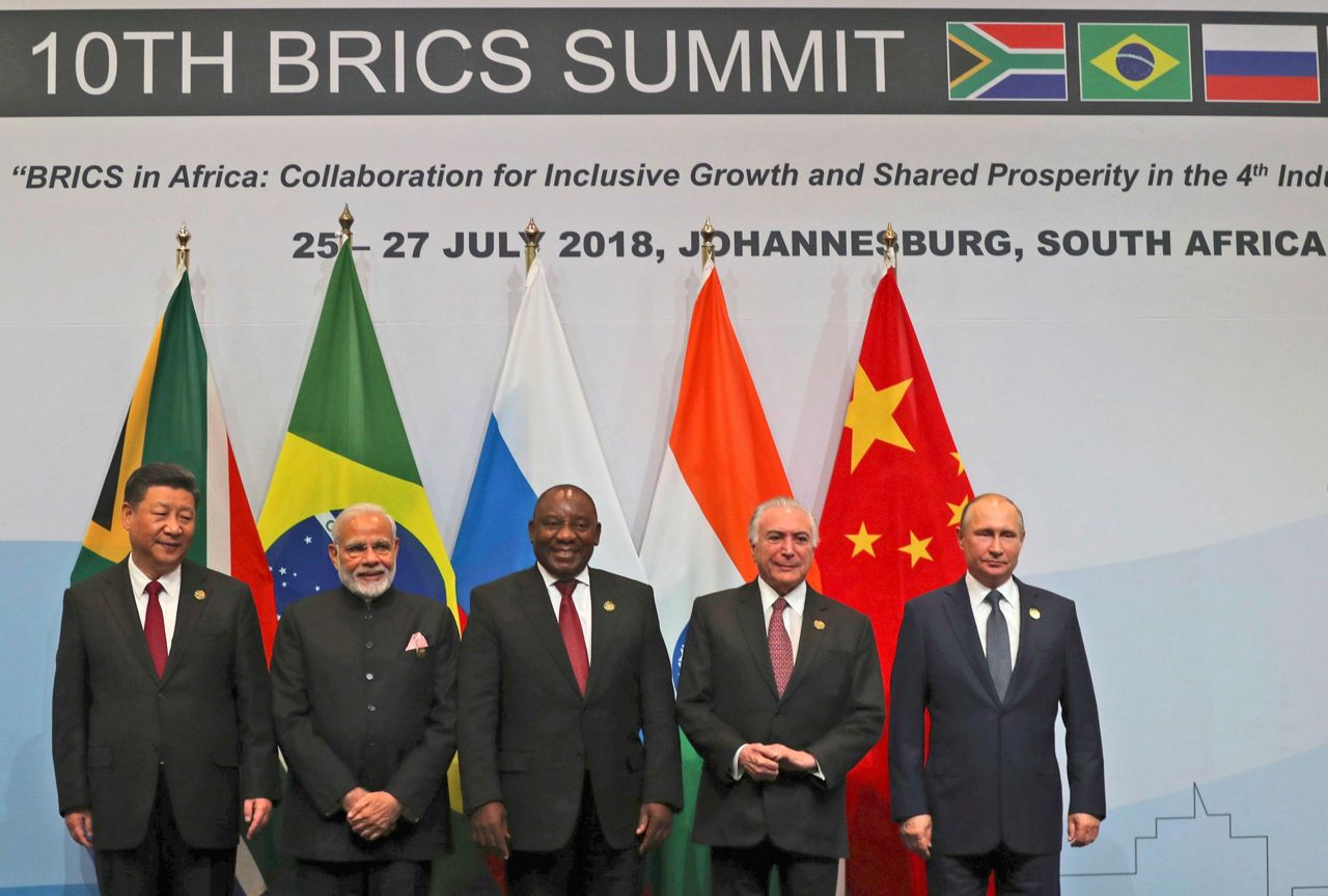 BRICS leaders join hands at summit in South Africa