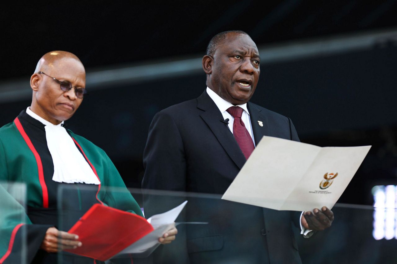 Ramaphosa takes oath as South Africa's president