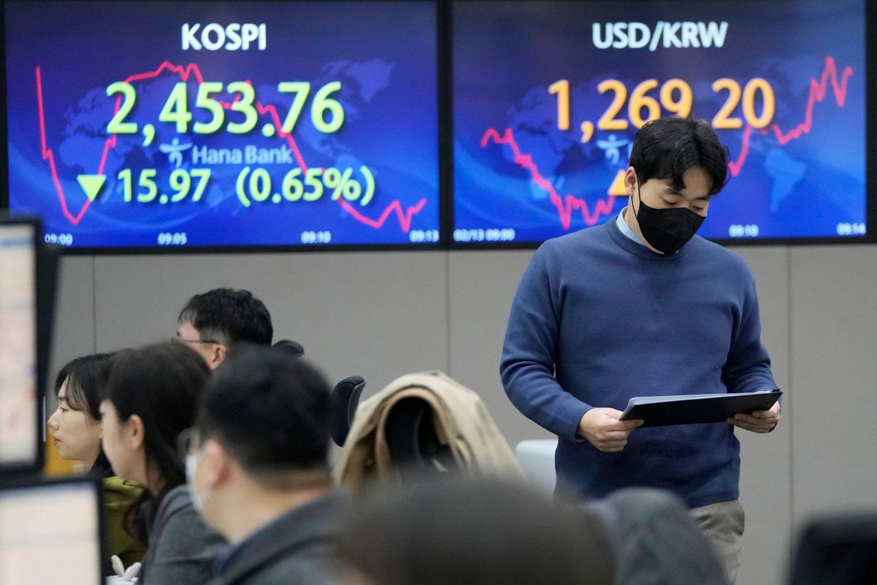 Asian stocks slide ahead of US inflation update