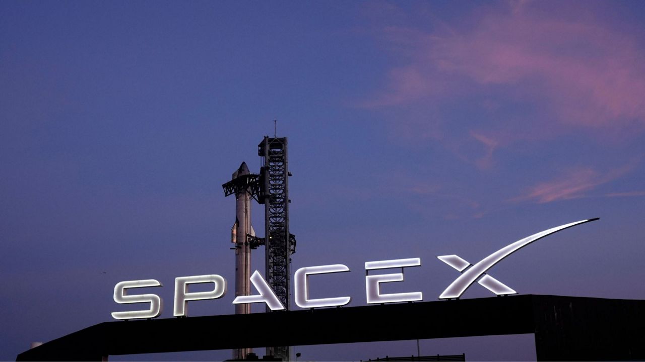 SpaceX's mega rocket Starship prepares for a test flight from Starbase in Boca Chica, Texas, Monday, Nov. 18, 2024. (AP Photo/Eric Gay)