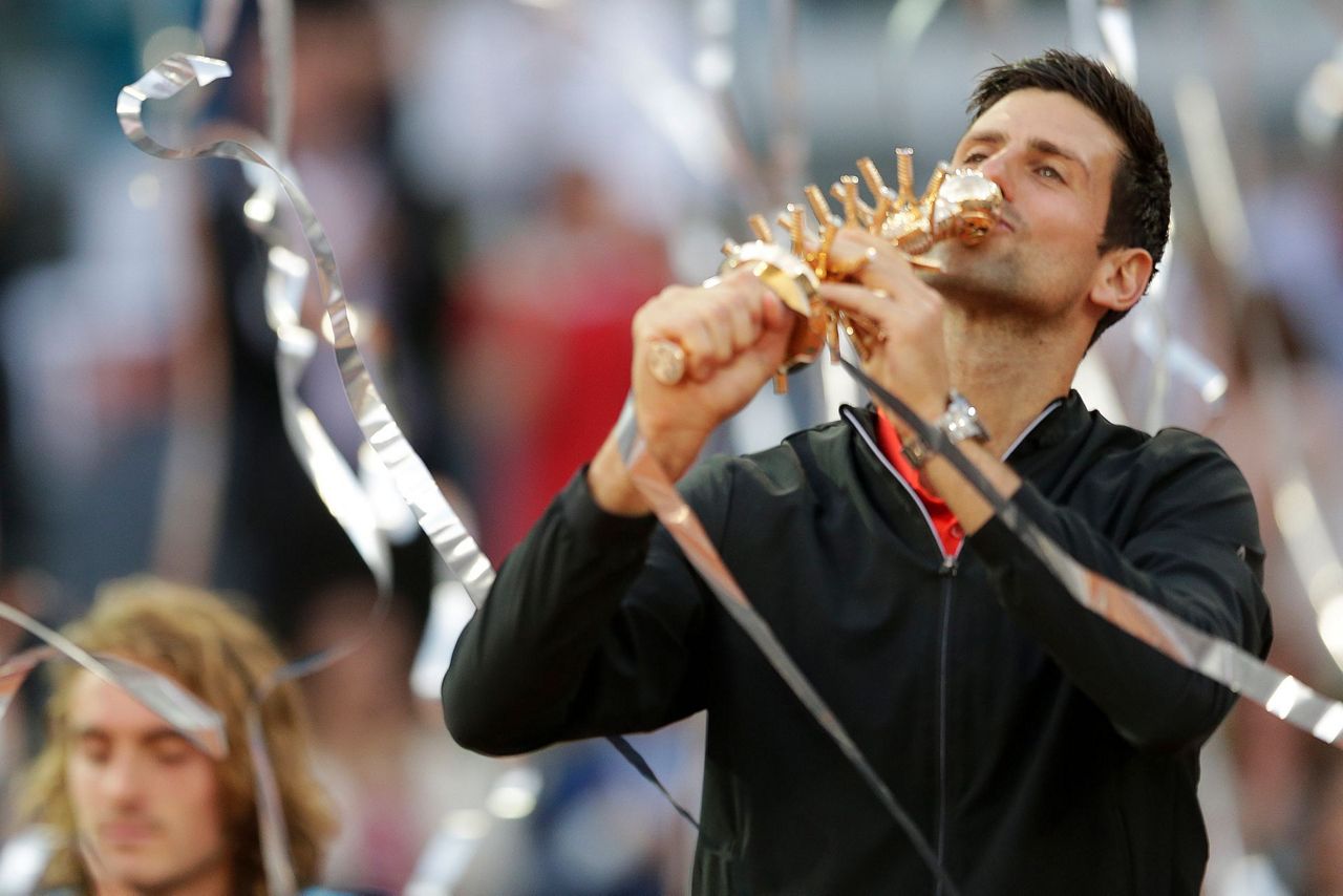 Djokovic beats Tsitsipas to win his 3rd Madrid Open title