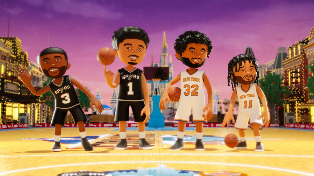 Spurs-Knicks Christmas game is also an animated one at Disney World