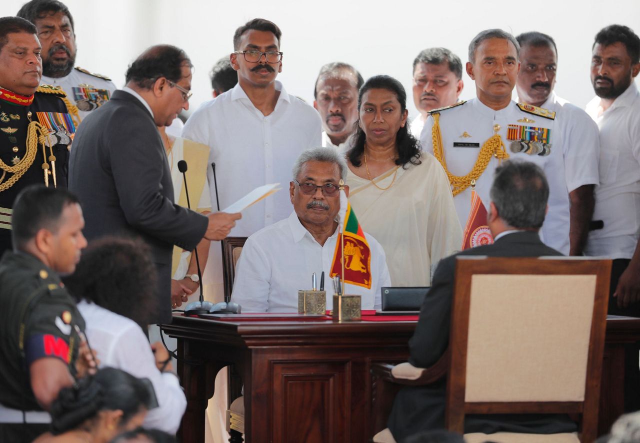 Gotabaya Rajapaksa sworn in as Sri Lanka’s new president