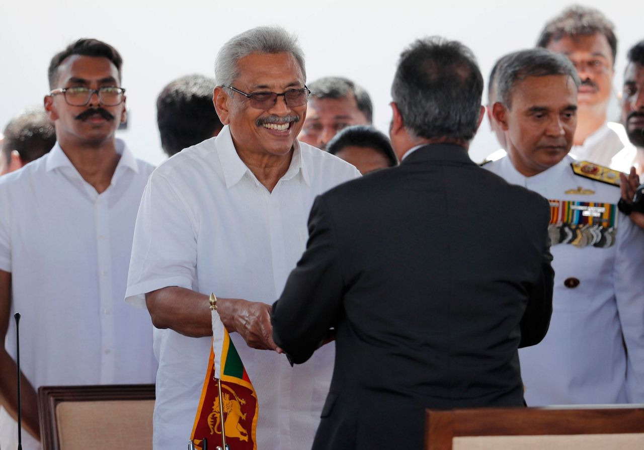 Gotabaya Rajapaksa sworn in as Sri Lanka’s new president