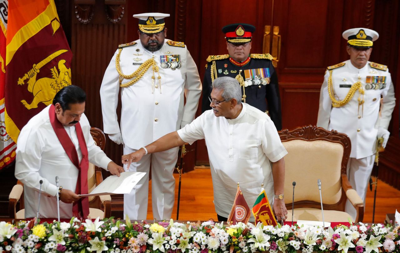 Ex-President Mahinda Rajapaksa sworn in Sri Lanka’s new PM