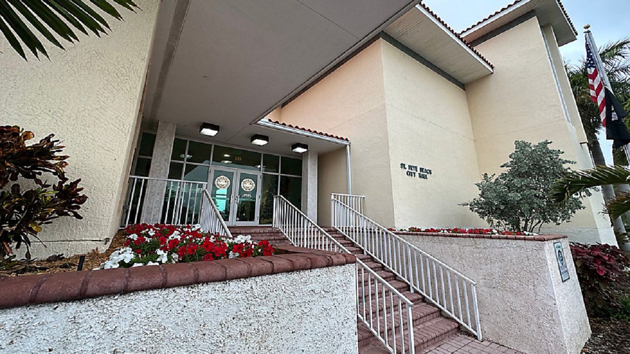 St. Pete Beach City Hall on Corey Street in St Pete Beach. (Anthony Sande/Spectrum News) 