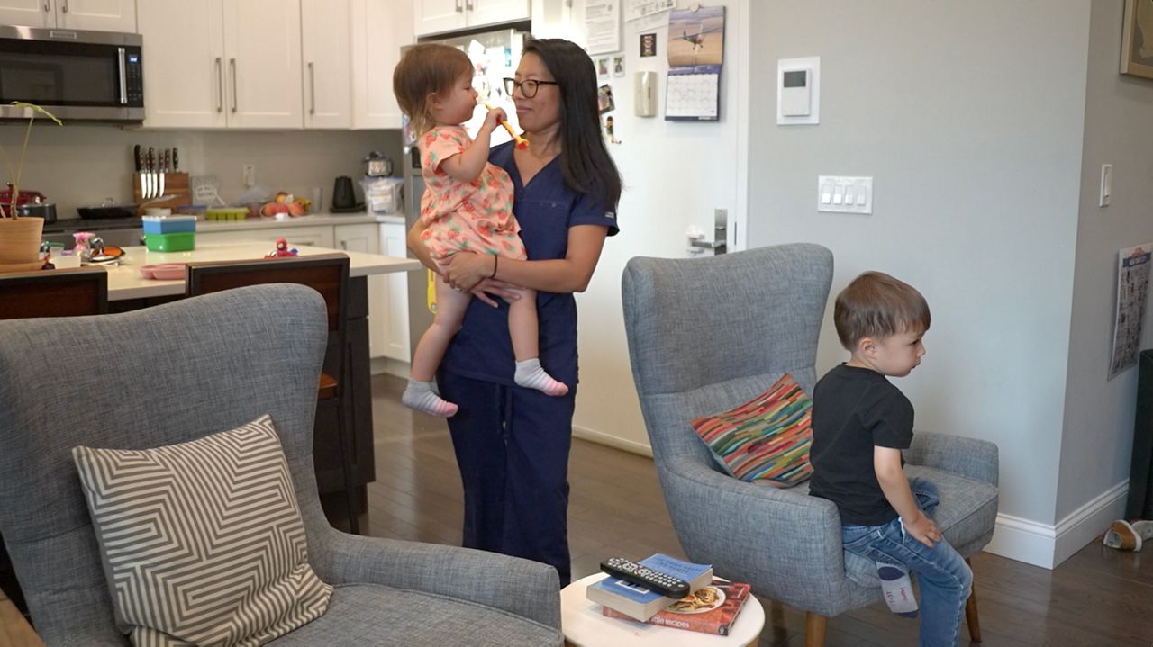Stephanie Wu with her children