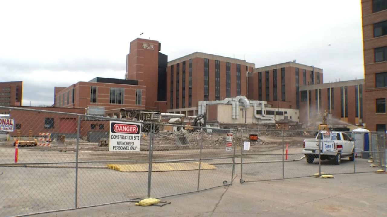 Construction at Strong Memorial Hospital