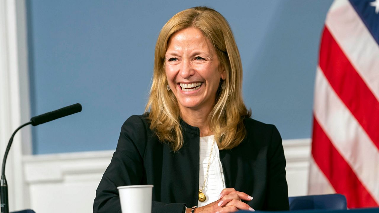 City Parks Commissioner Sue Donoghue marked her final day on the job Friday. (Ed Reed/Mayoral Photography Office)