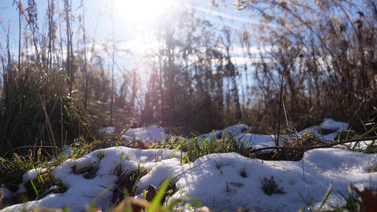 Melting snow