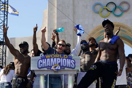 Super Bowl 56 champion Rams had quite the parade