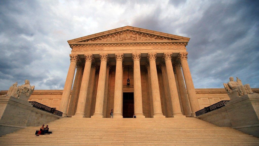 The U.S. Supreme Court is seen at near sunset in Washington, on Oct. 18, 2018. (AP Photo/Manuel Balce Ceneta, File)
