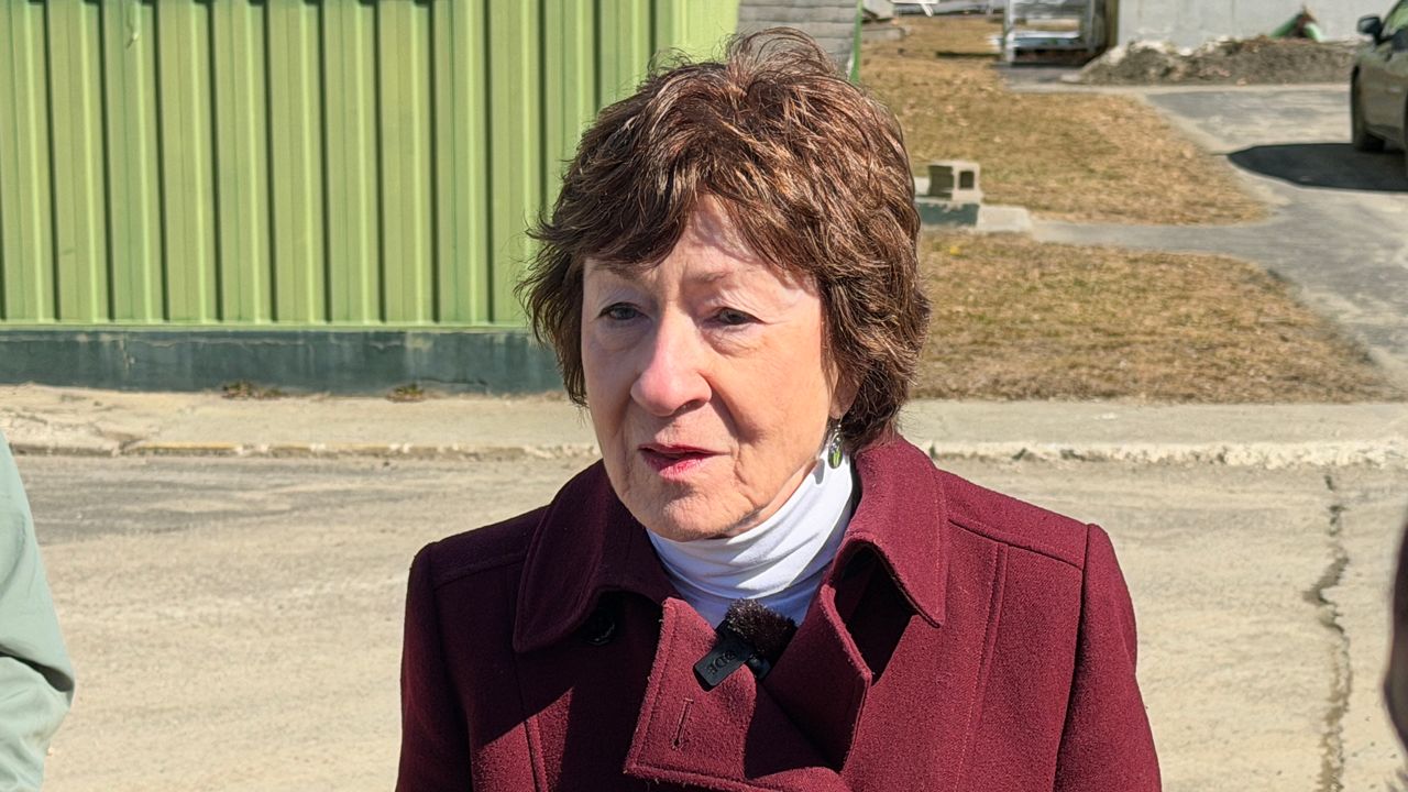 Sen. Susan Collins, a Republican, trails in a new poll. (Spectrum News file photo)