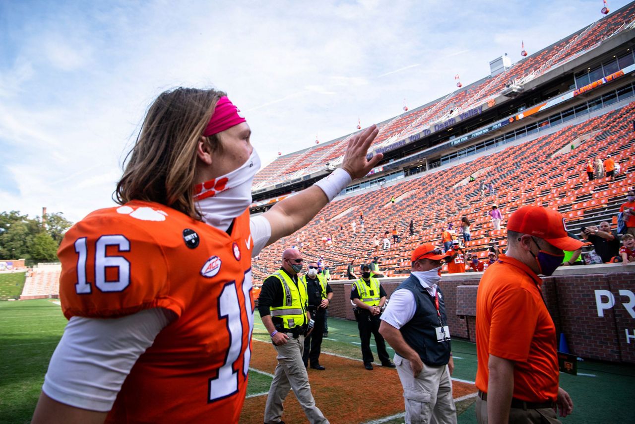 Clemson QB Trevor Lawrence tests positive for Covid-19, forced to