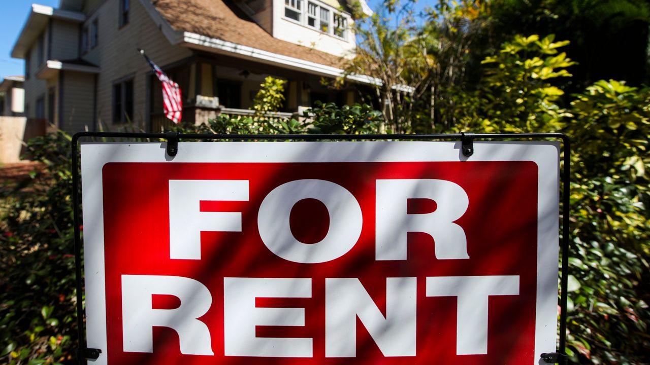 The for rent sign in front of a home on the corner of 3rd Street N and 8th Avenue N on Thursday, Feb. 10, 2022 in St. Petersburg. (Dirk Shadd/Times)