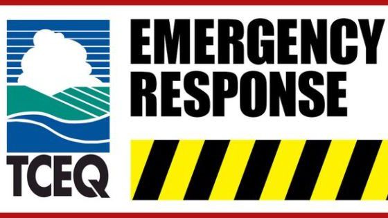 Texas Commission on Environmental Quality "Emergency Response" graphic. (Photo Credit: TCEQ)