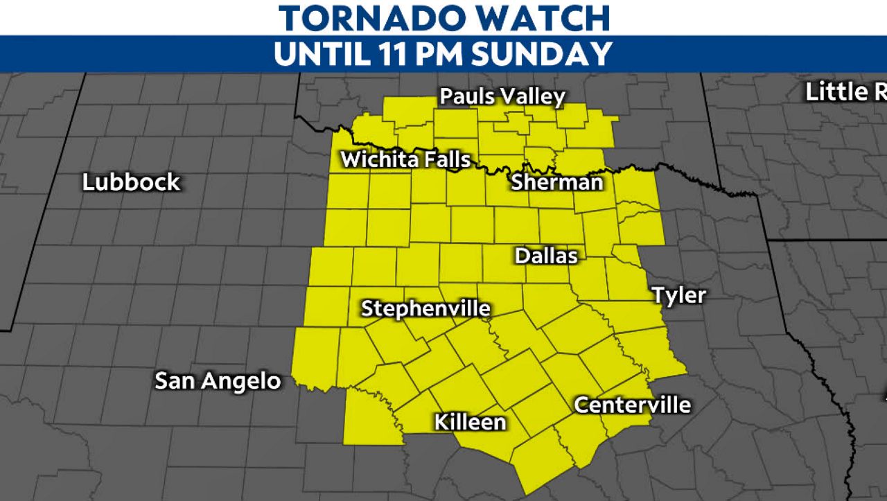 Severe storms with a few tornadoes possible in North Texas