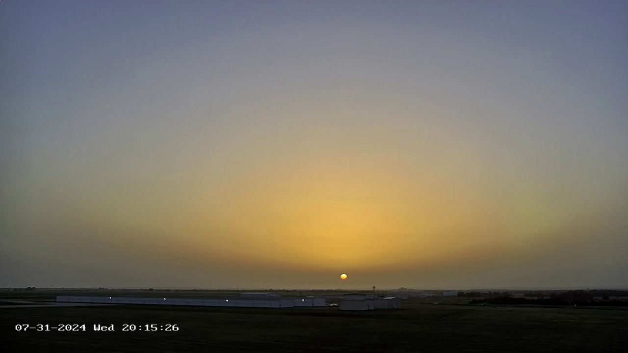 Saharan dust seen in San Antonio on July 31, 2024. (National Weather Service)